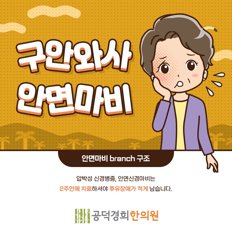 안면신경마비, 증상 초기에 확인해야 할 대응 시점